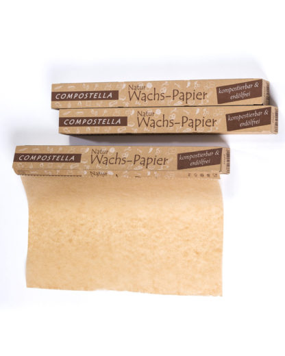 Compostella natural wax paper household roll